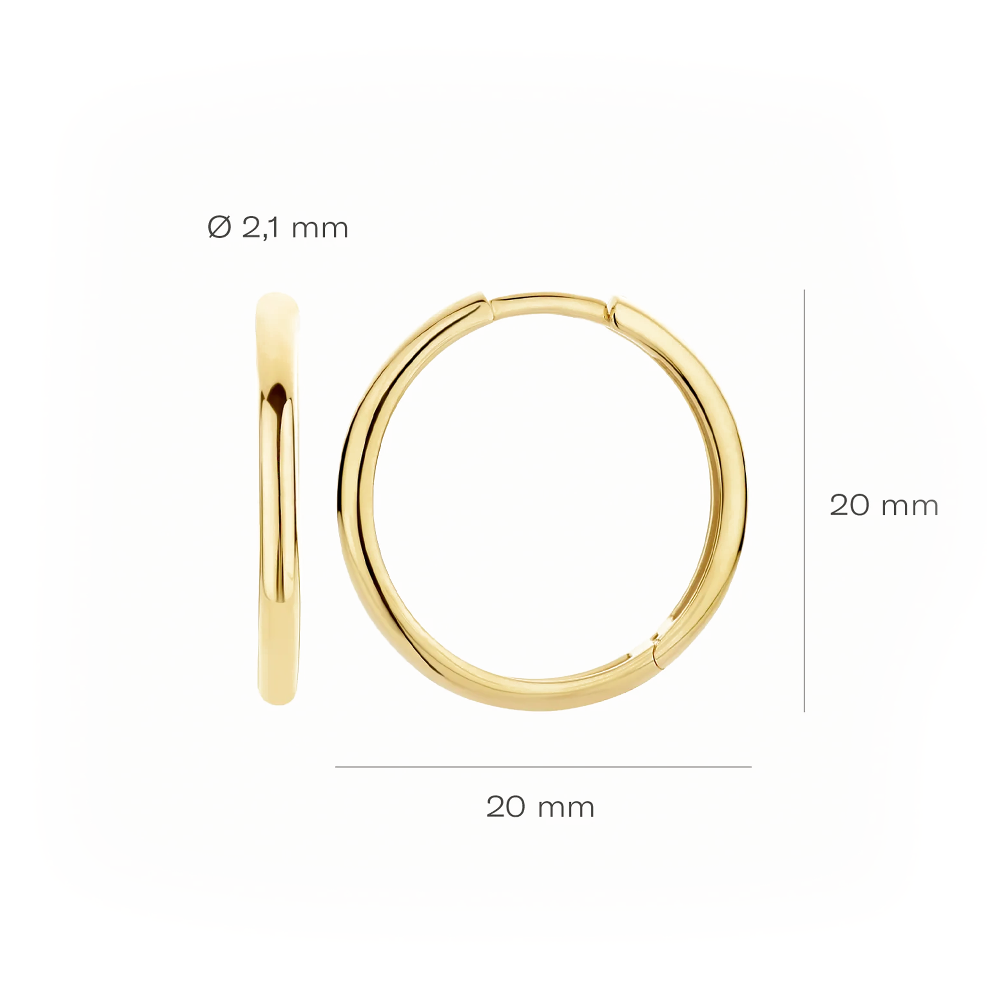 Oorstekers - Blush - 14k Geelgoud