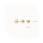 Oorstekers - Blush - 14k Geelgoud