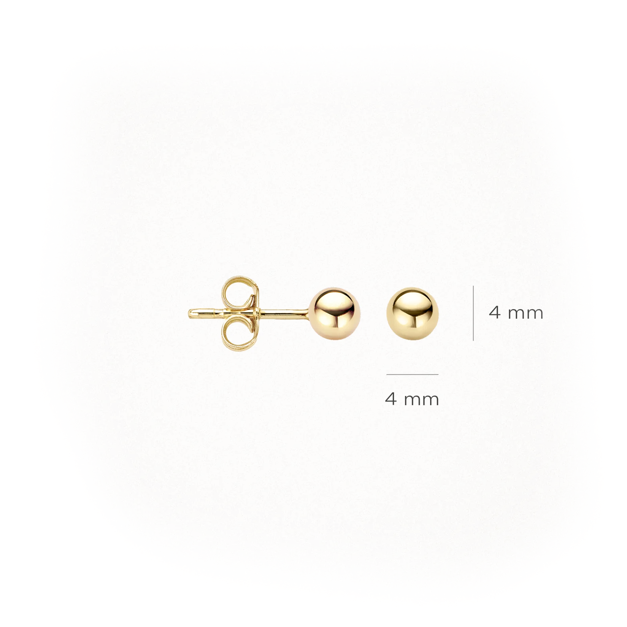 Oorstekers - Blush - 14k Geelgoud