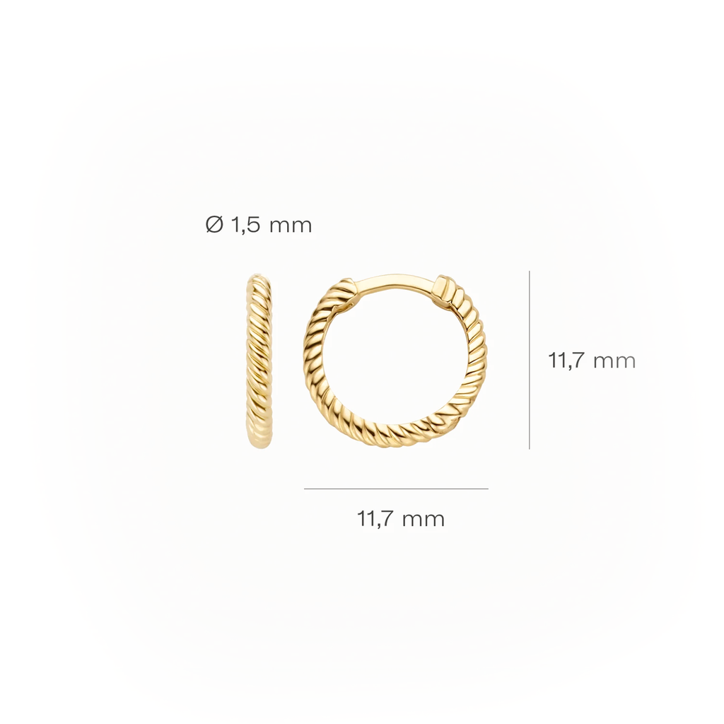 Oorstekers - Blush - 14k Geelgoud