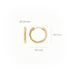 Oorstekers - Blush - 14k Geelgoud