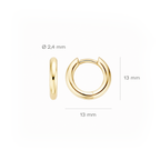 Oorstekers - Blush - 14k Geelgoud