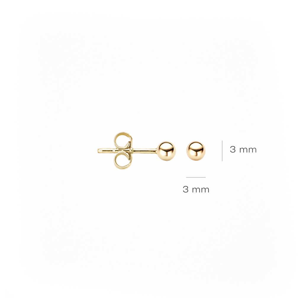 Oorstekers - Blush - 14k Geelgoud