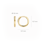 Oorstekers - Blush - 14k Geelgoud