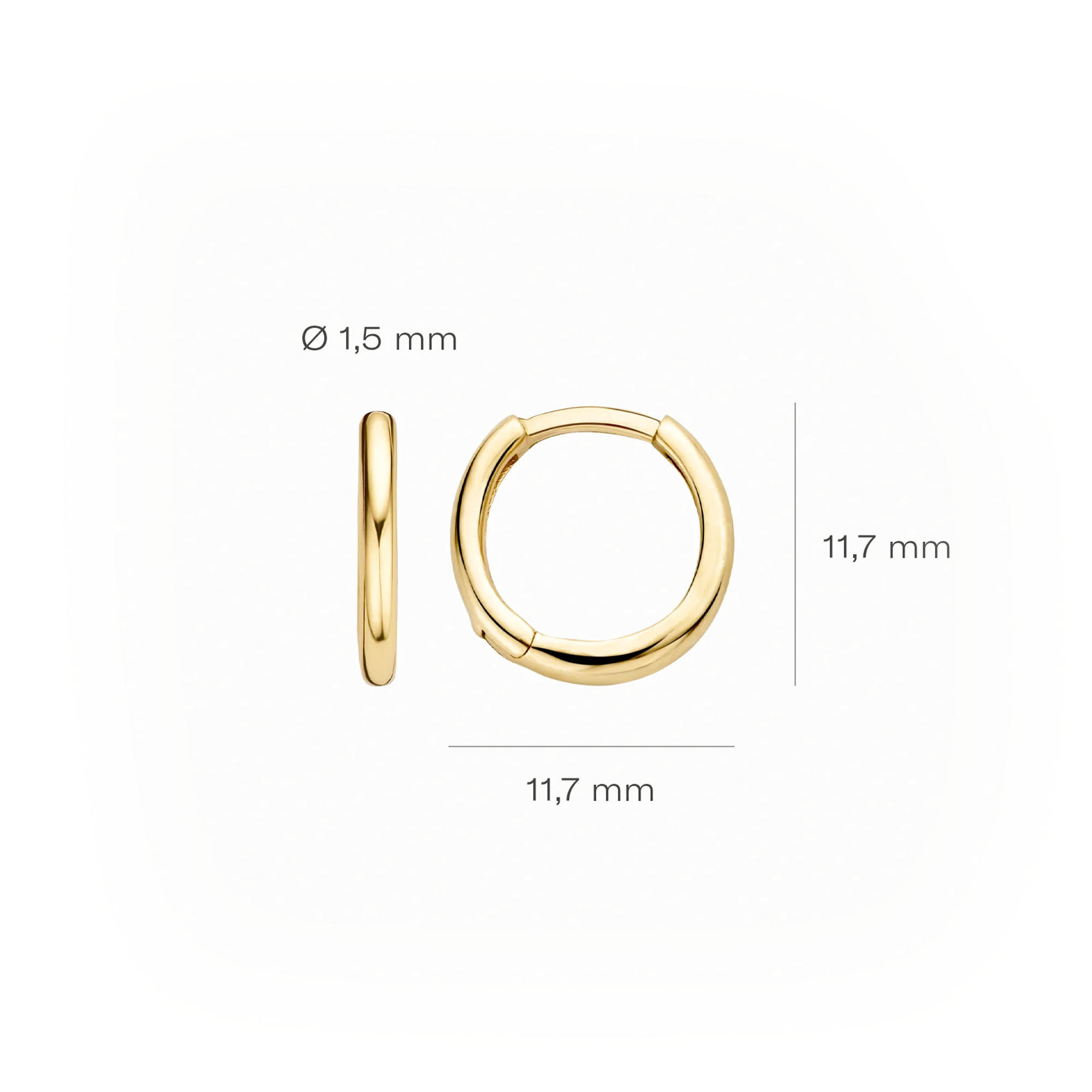 Oorstekers - Blush - 14k Geelgoud