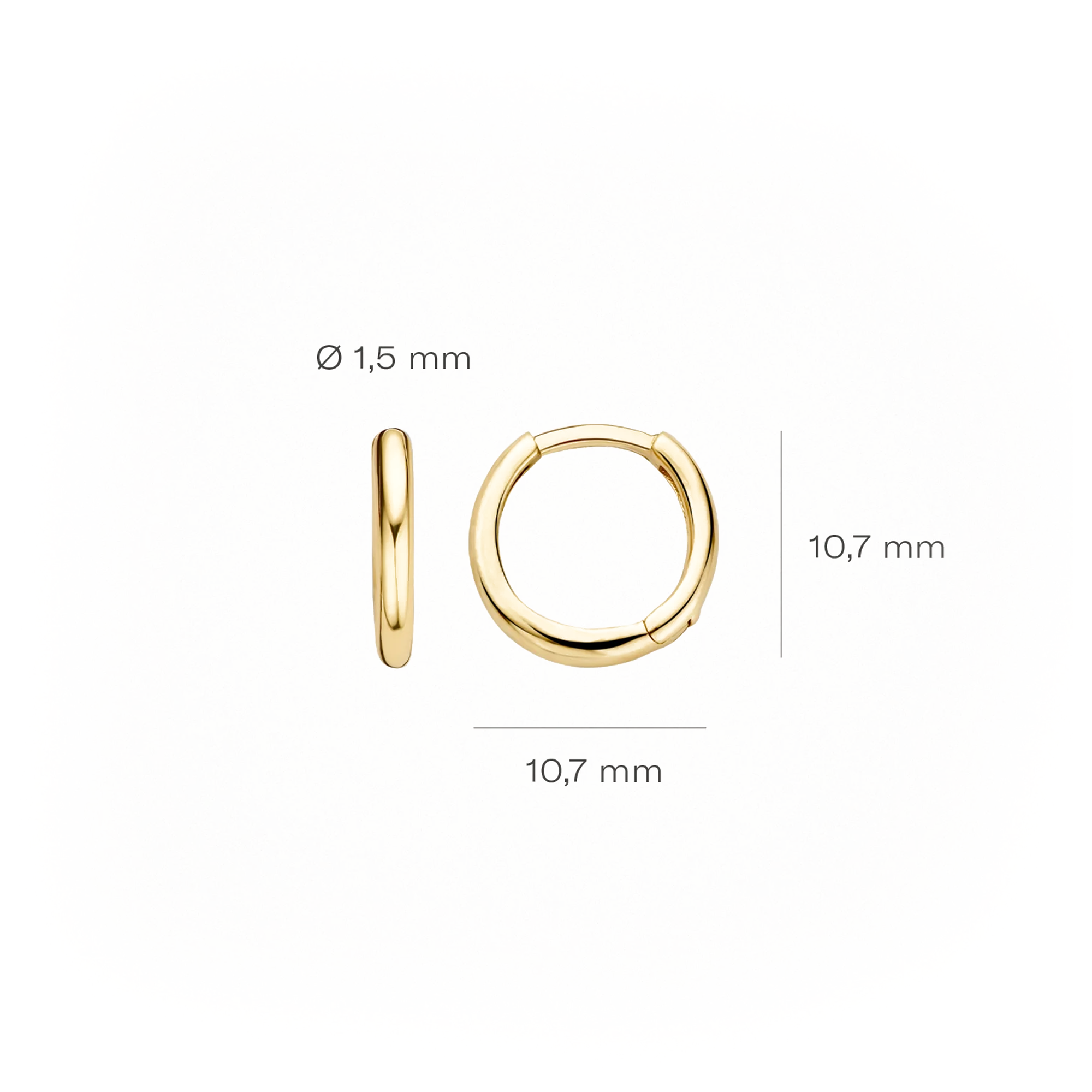 Oorstekers - Blush - 14k Geelgoud