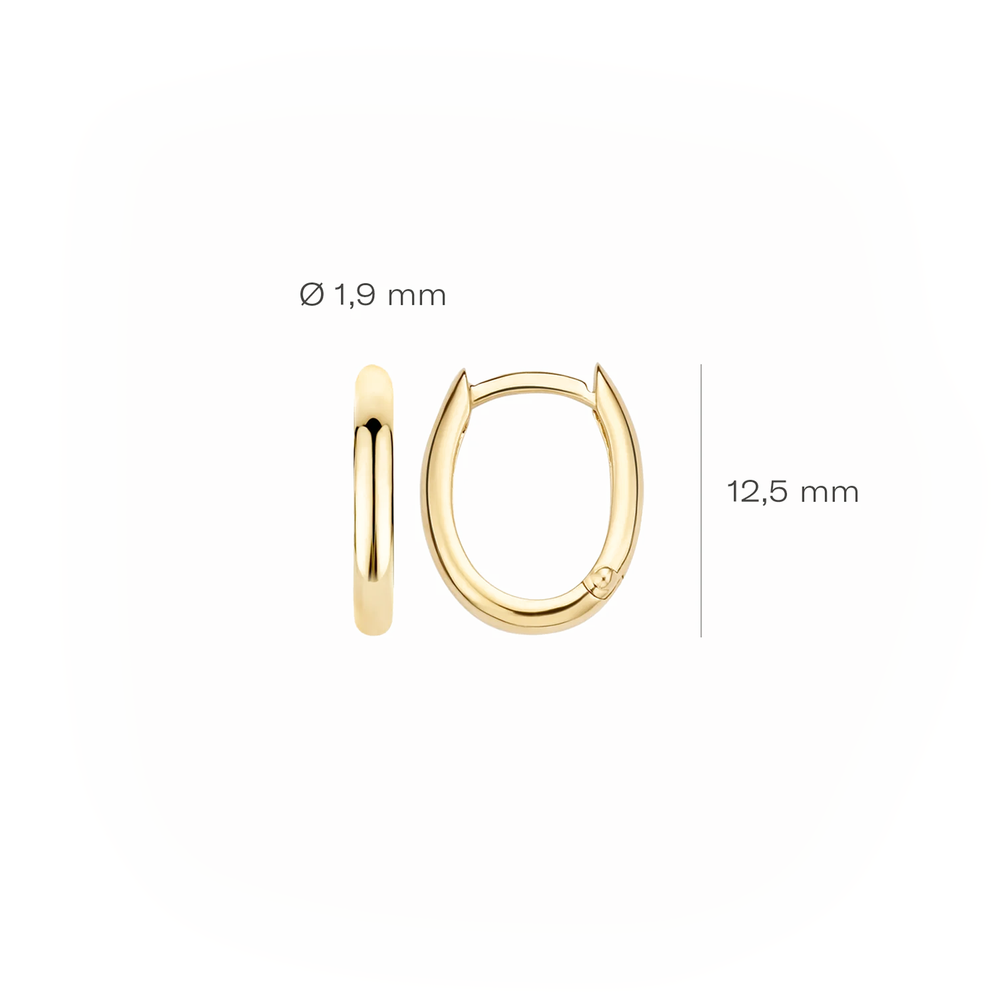 Oorstekers - Blush - 14k Geelgoud