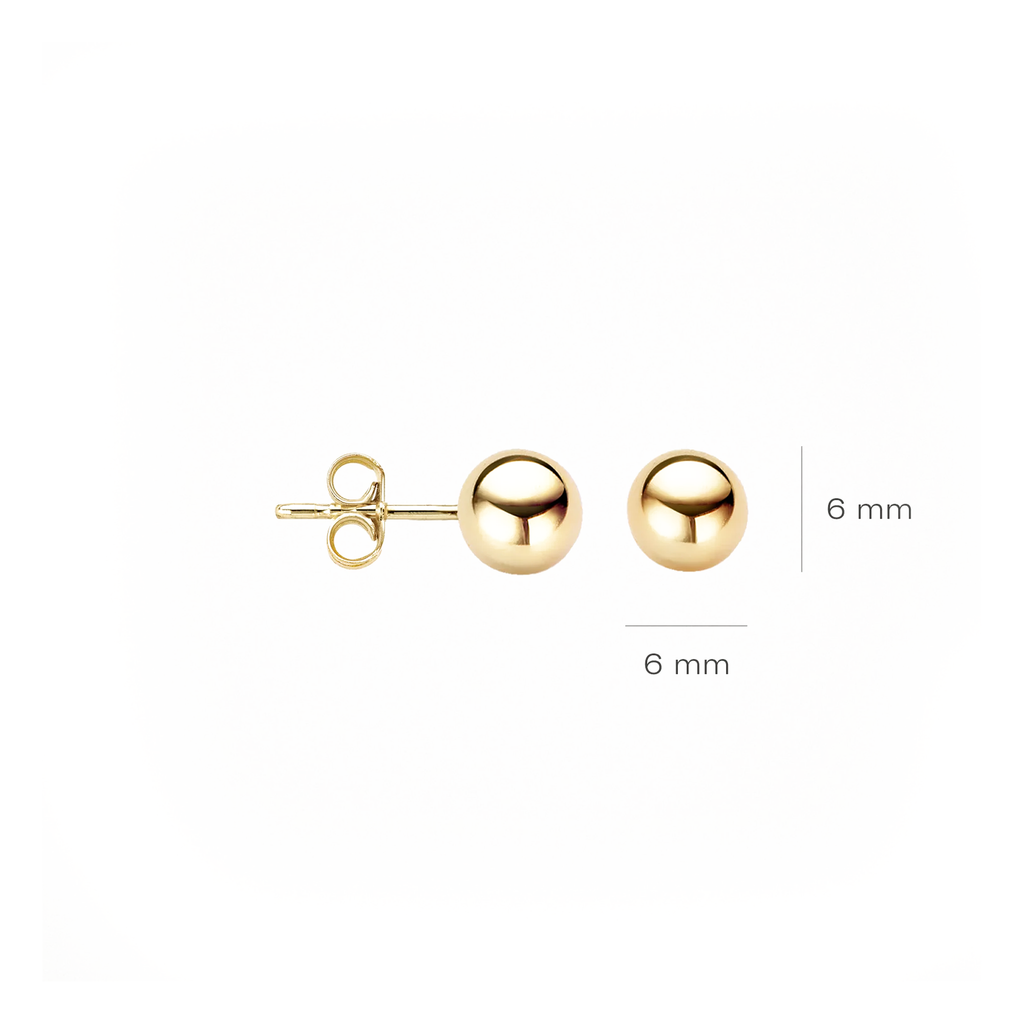Oorstekers - Blush - 14k Geelgoud