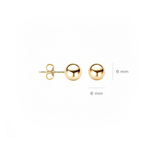 Oorstekers - Blush - 14k Geelgoud