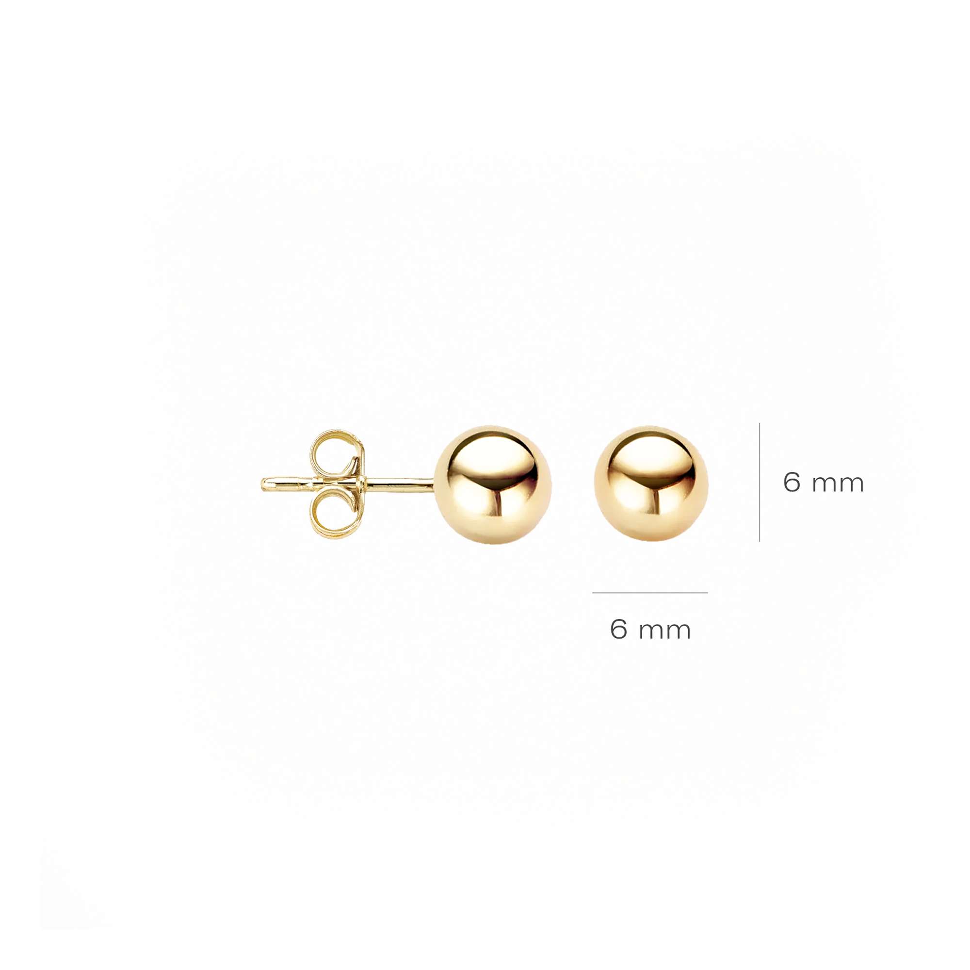 Oorstekers - Blush - 14k Geelgoud
