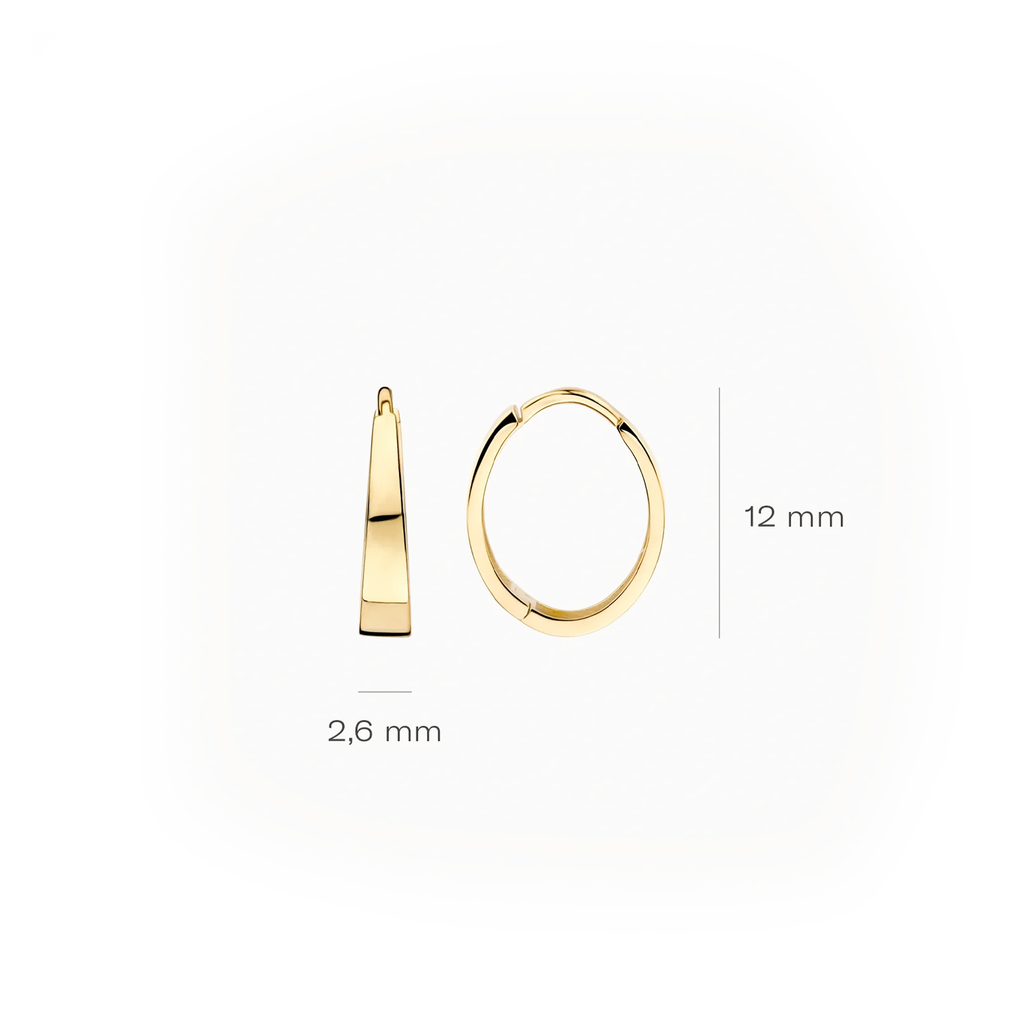 Oorstekers - Blush - 14k Geelgoud