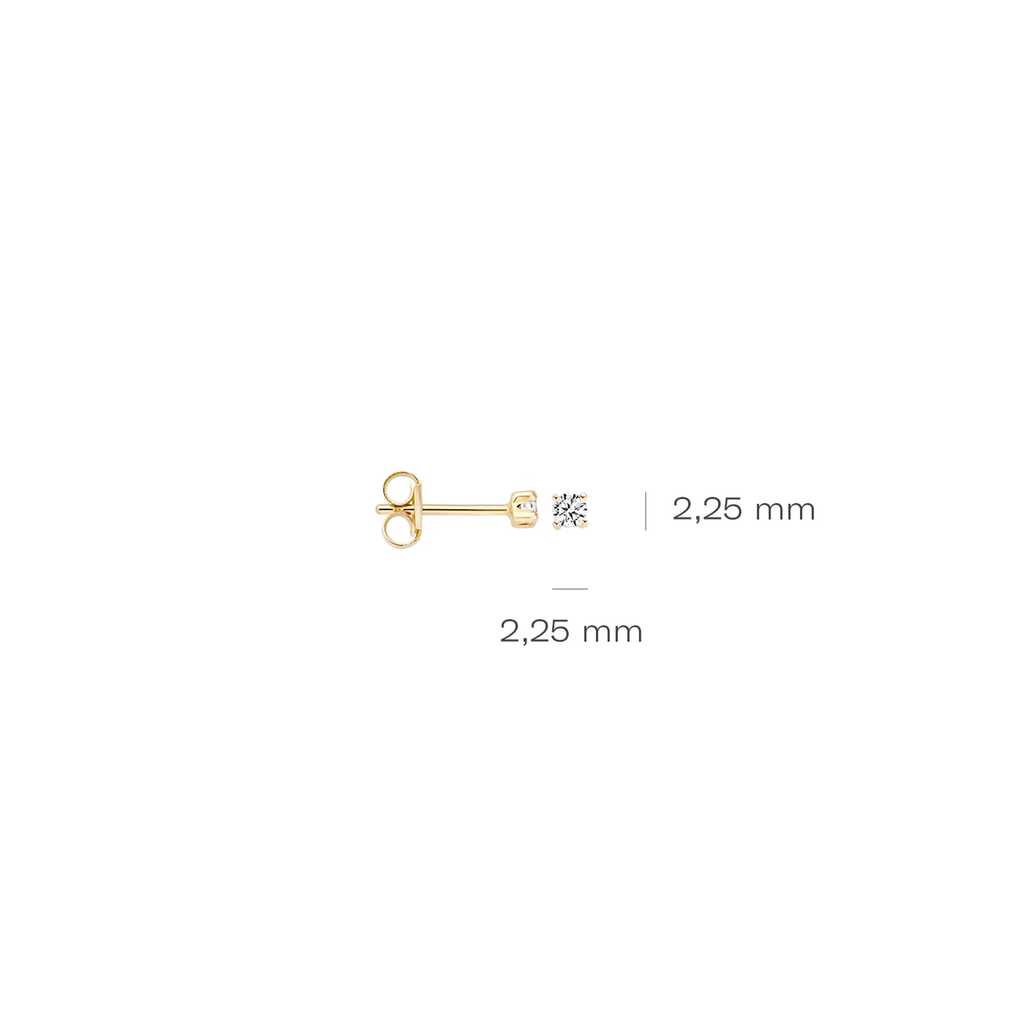 Oorstekers - Blush - 14k Geelgoud
