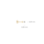 Oorstekers - Blush - 14k Geelgoud