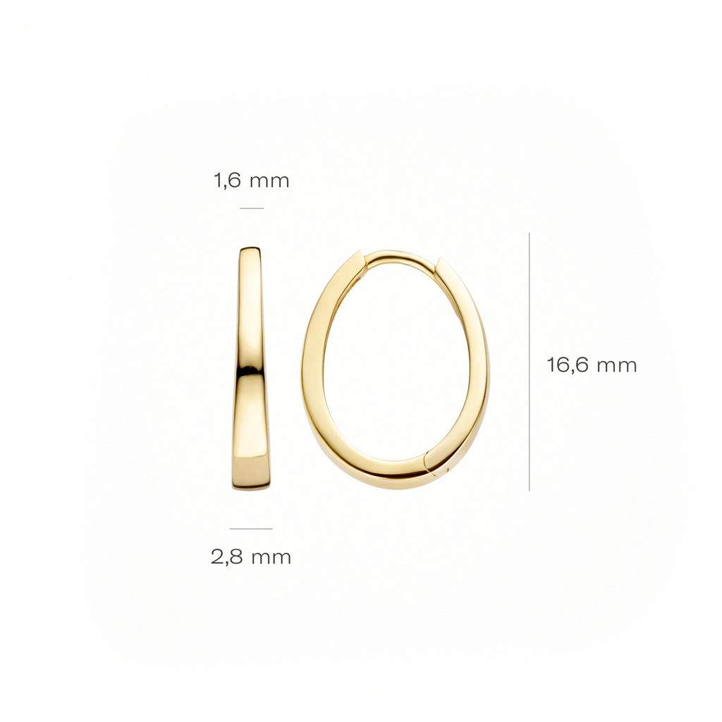 Oorstekers - Blush - 14k Geelgoud