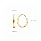 Oorstekers - Blush - 14k Geelgoud