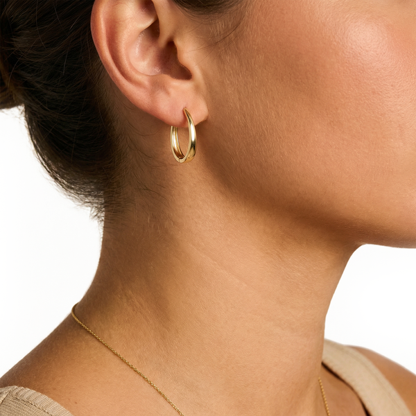 Oorstekers - Blush - 14k Geelgoud