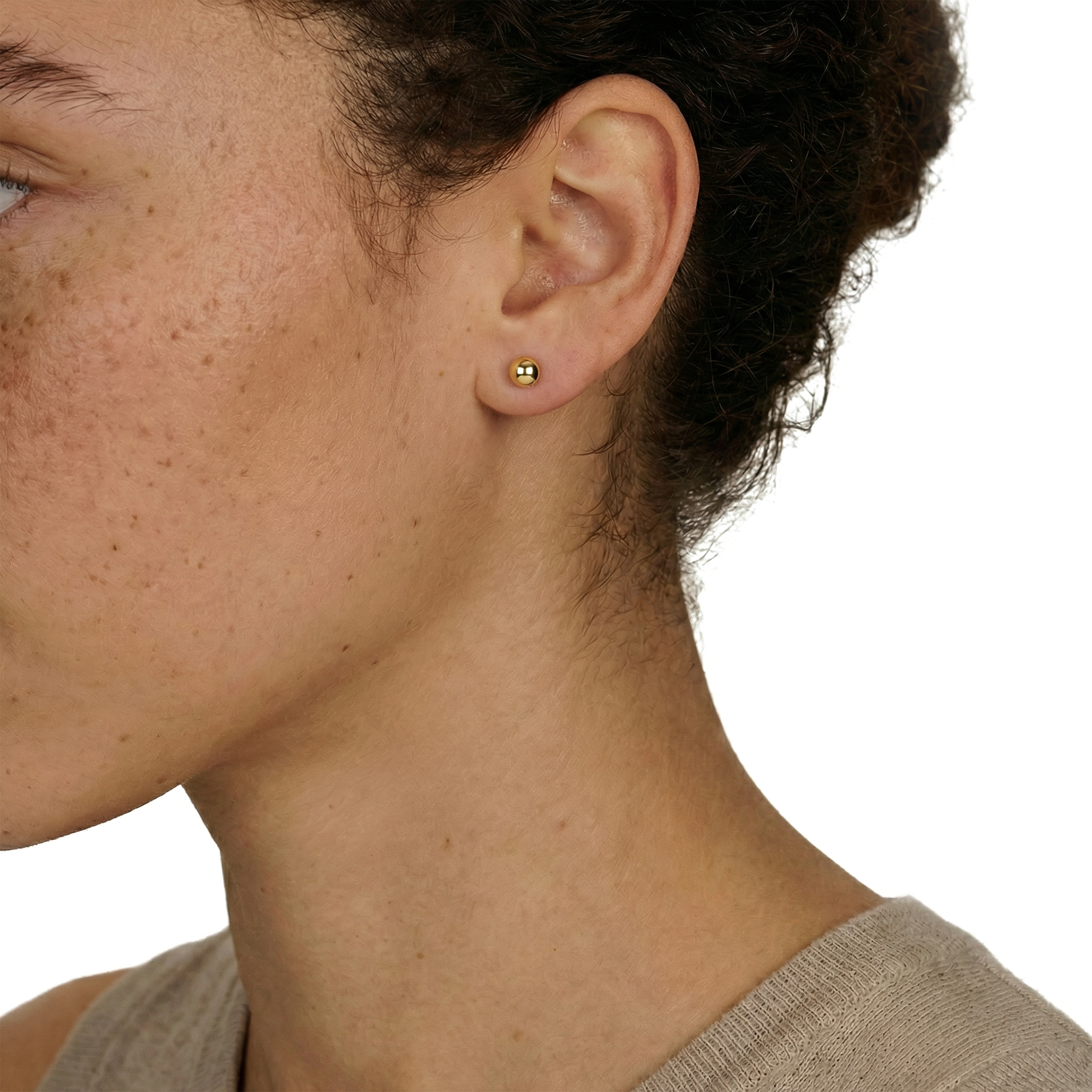 Oorstekers - Blush - 14k Geelgoud