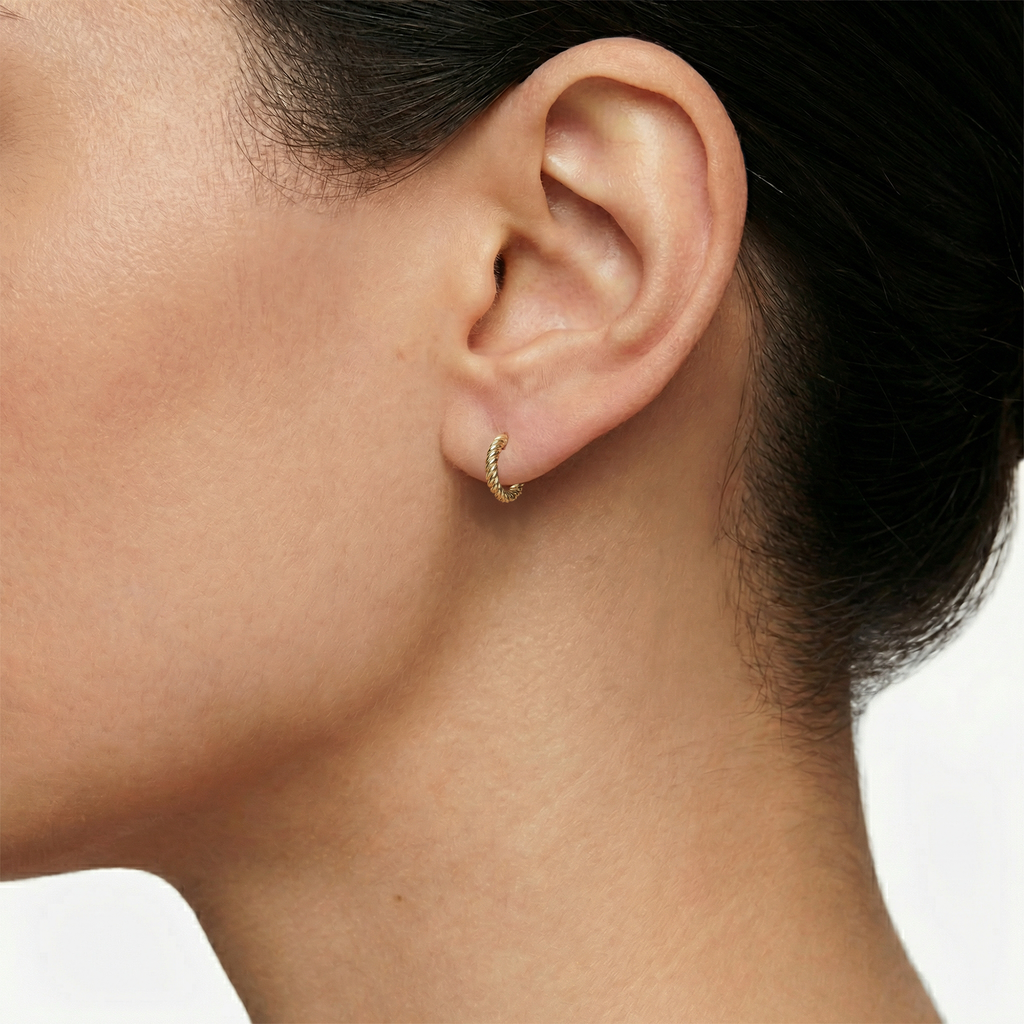 Oorstekers - Blush - 14k Geelgoud