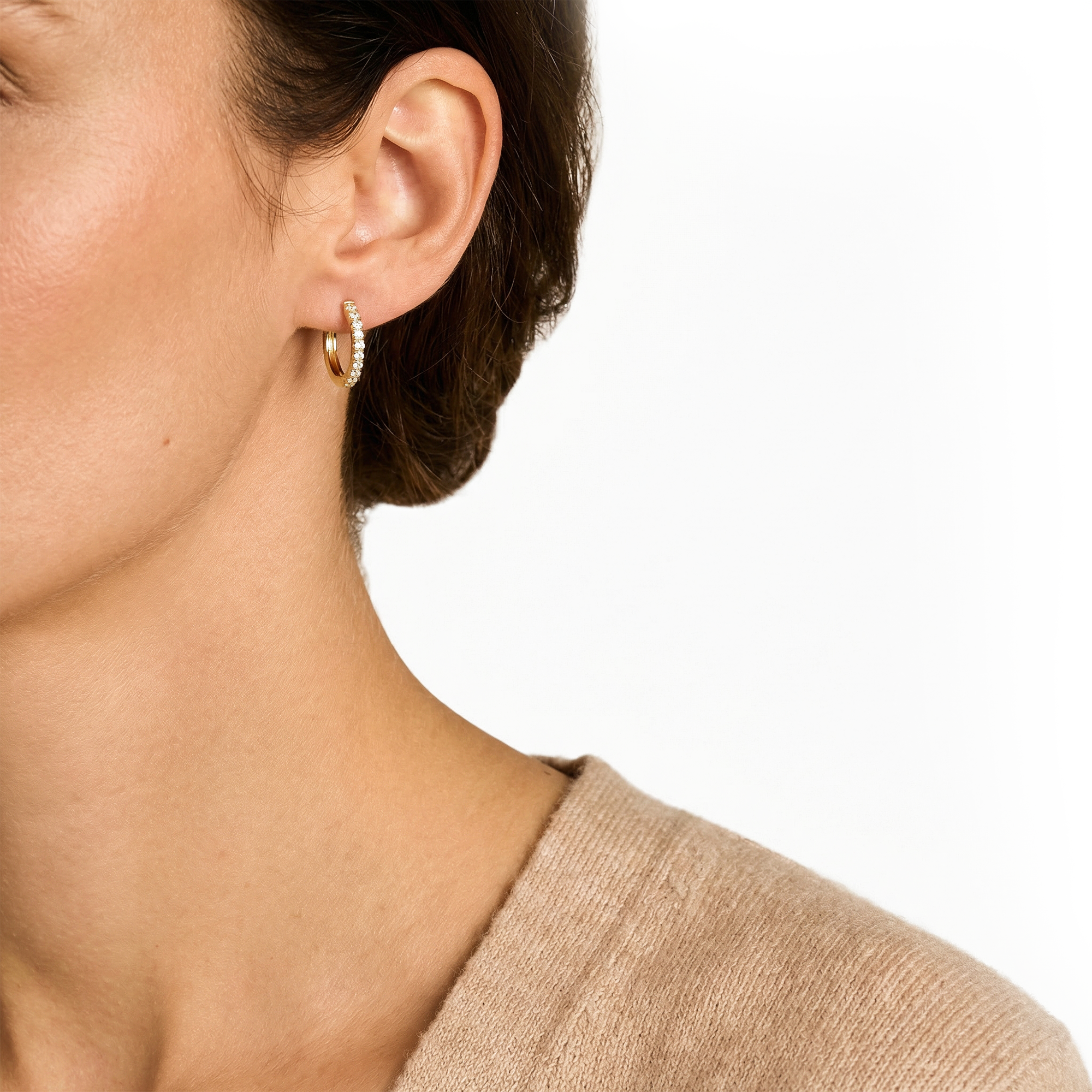 Oorstekers - Blush - 14k Geelgoud