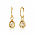 Amstel Citrine Hoops