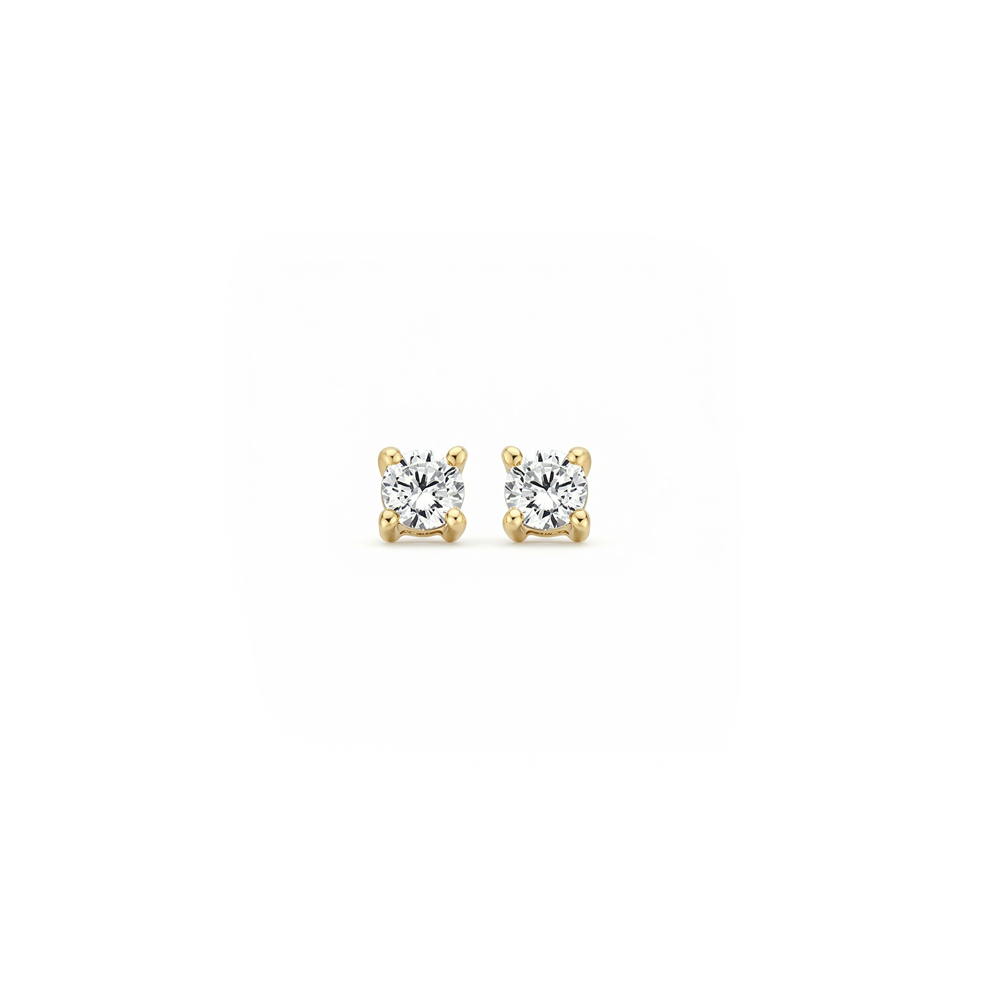 Oorstekers - Blush - 14k Geelgoud