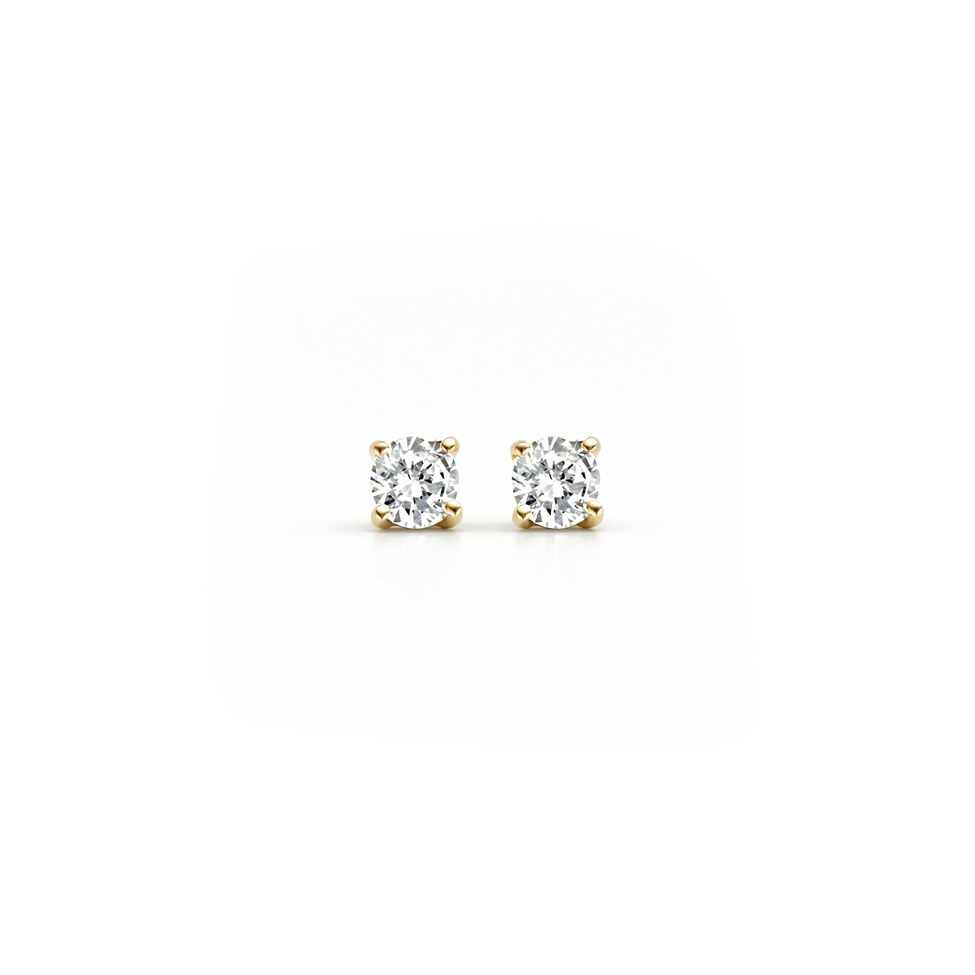 Oorstekers - Blush - 14k Geelgoud