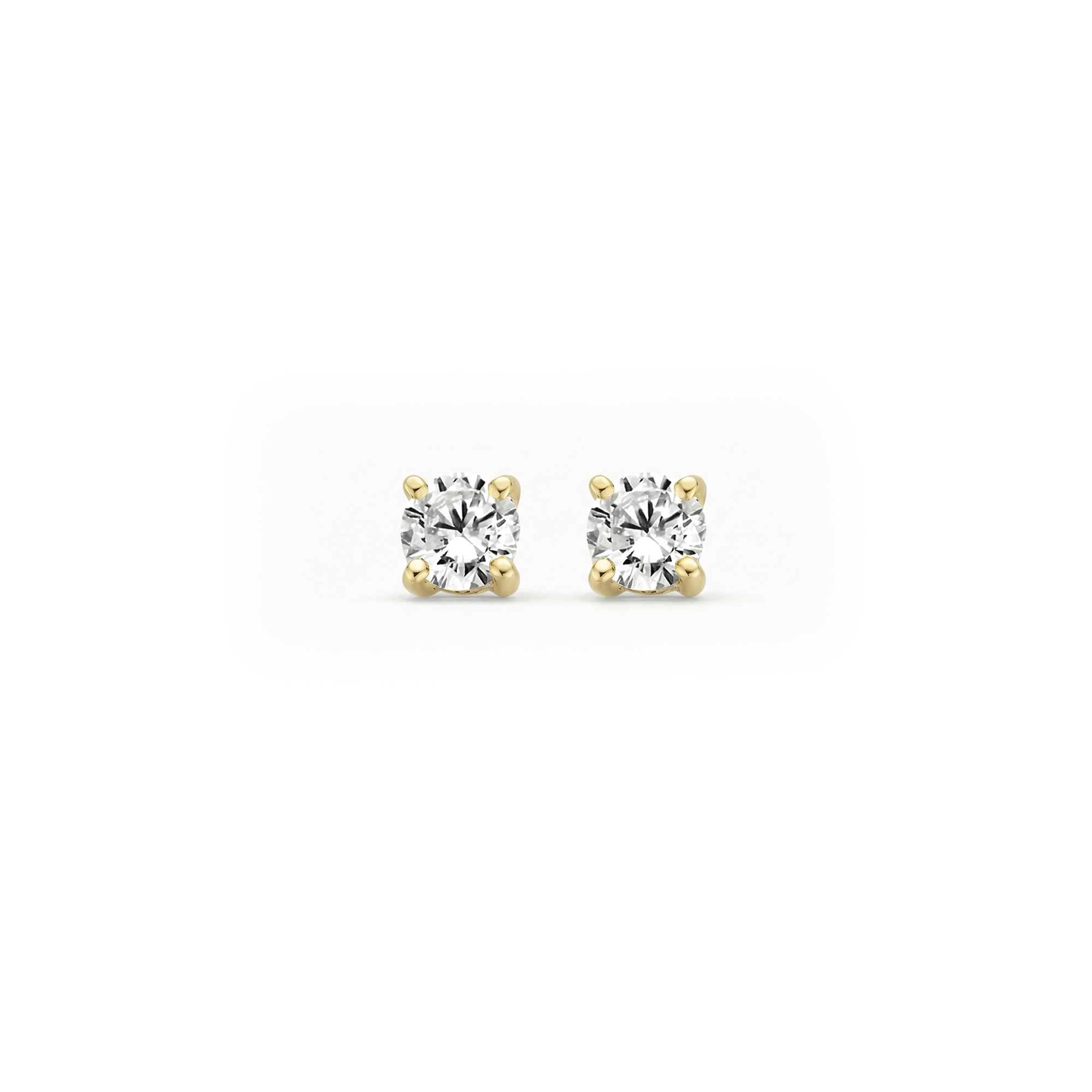 Oorstekers - Blush - 14k Geelgoud