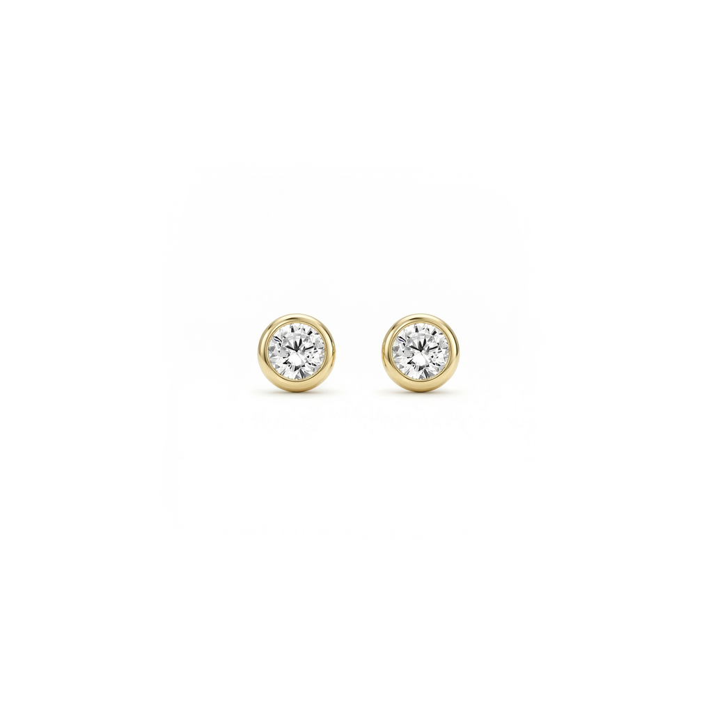 Oorstekers - Blush - 14k Geelgoud