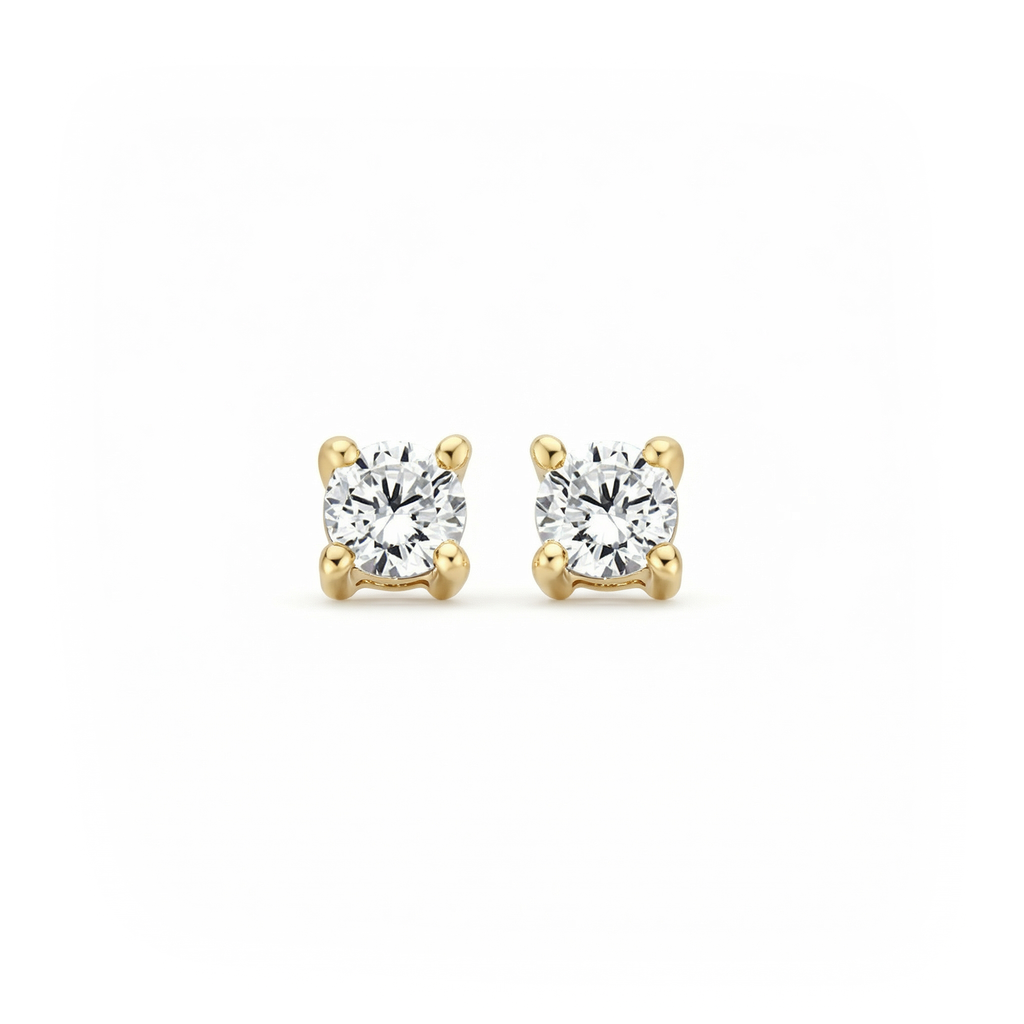 Oorstekers - Blush - 14k Geelgoud