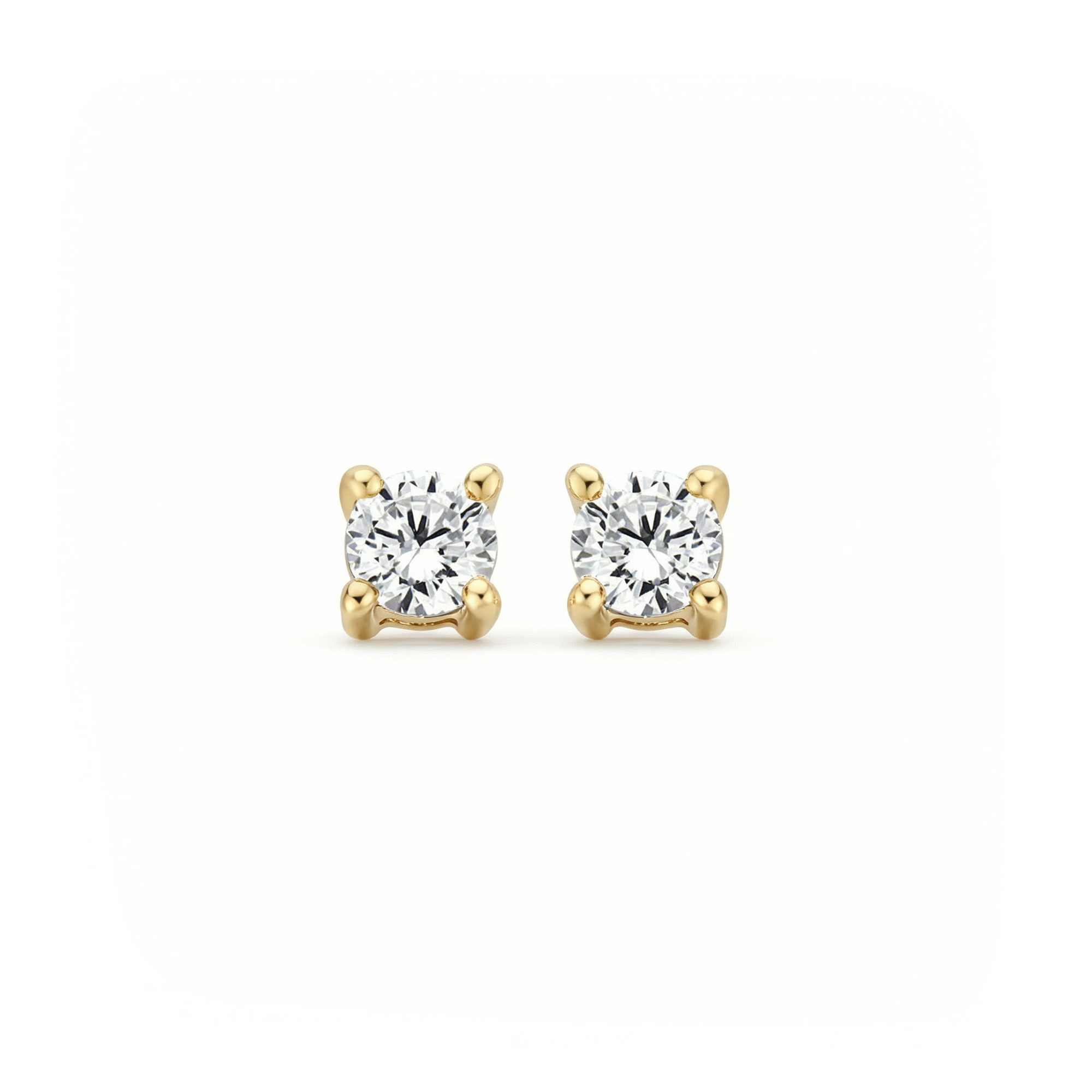 Oorstekers - Blush - 14k Geelgoud