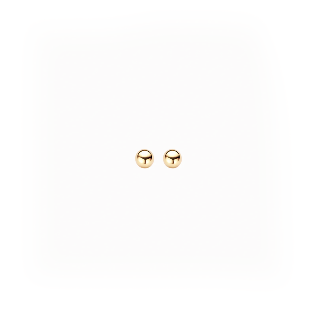 Oorstekers - Blush - 14k Geelgoud