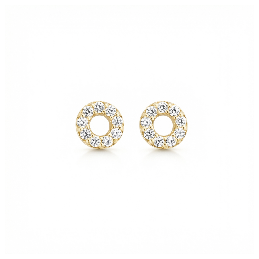 Oorstekers - Blush - 14k Geelgoud