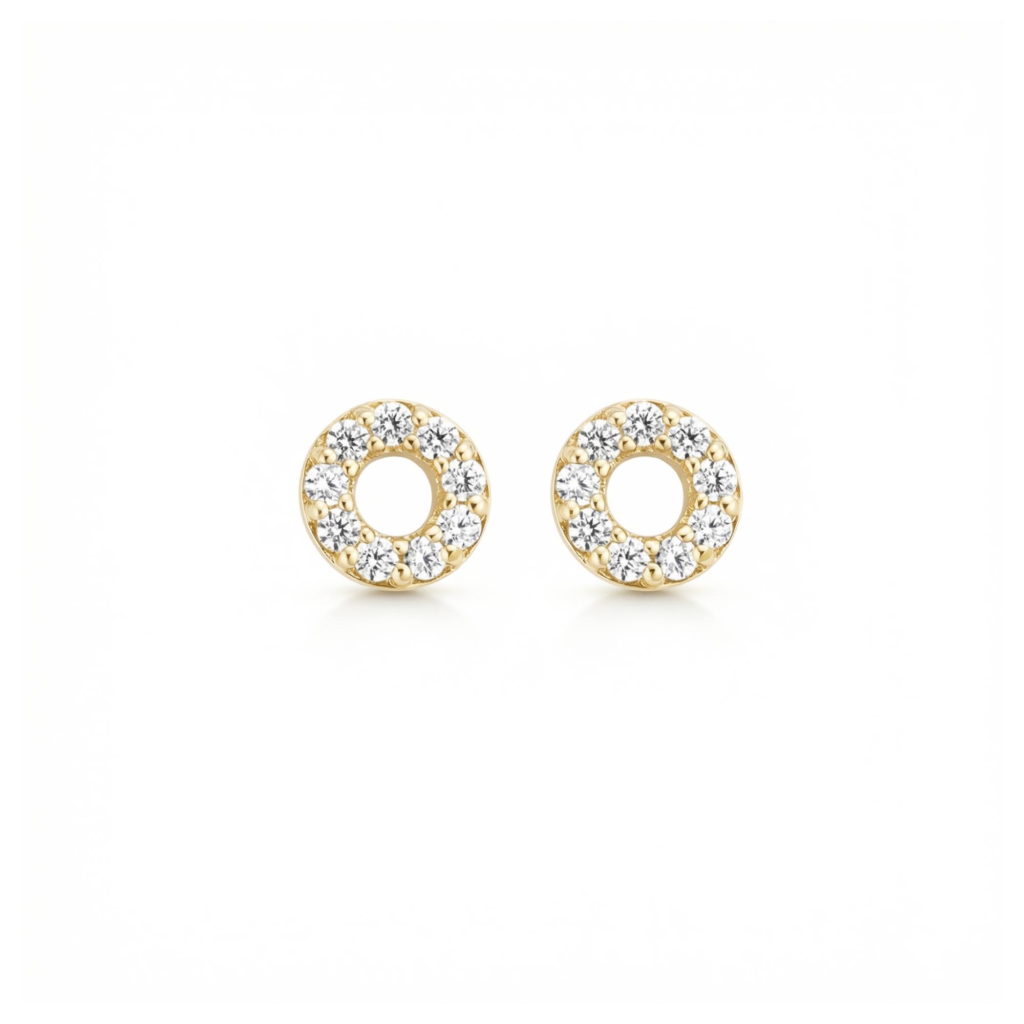 Oorstekers - Blush - 14k Geelgoud