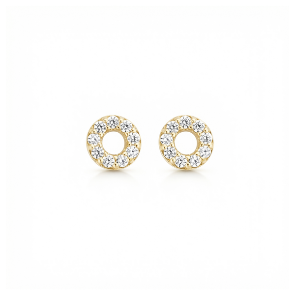 Oorstekers - Blush - 14k Geelgoud