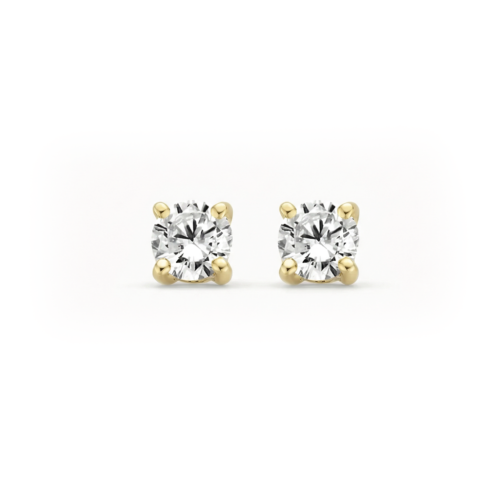 Oorstekers - Blush - 14k Geelgoud