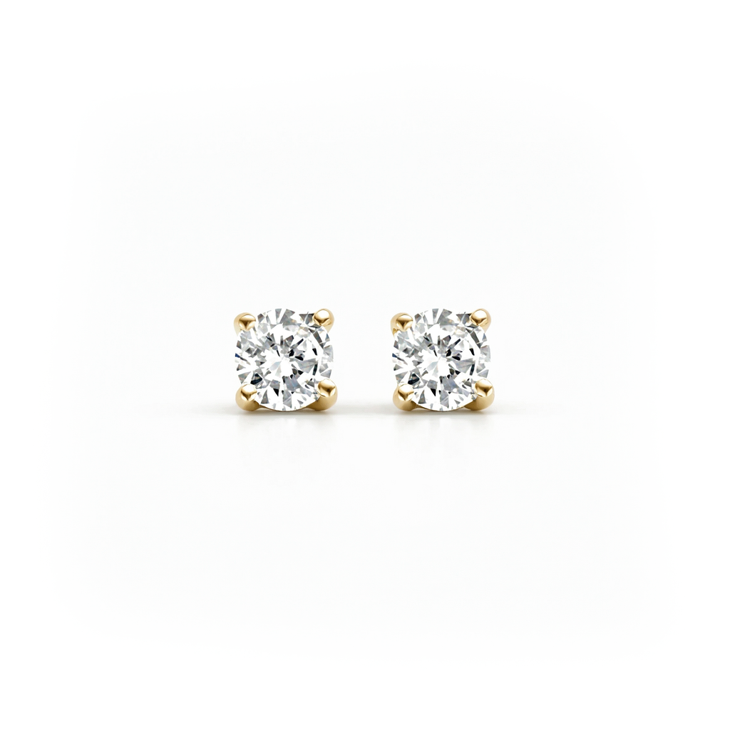 Oorstekers - Blush - 14k Geelgoud