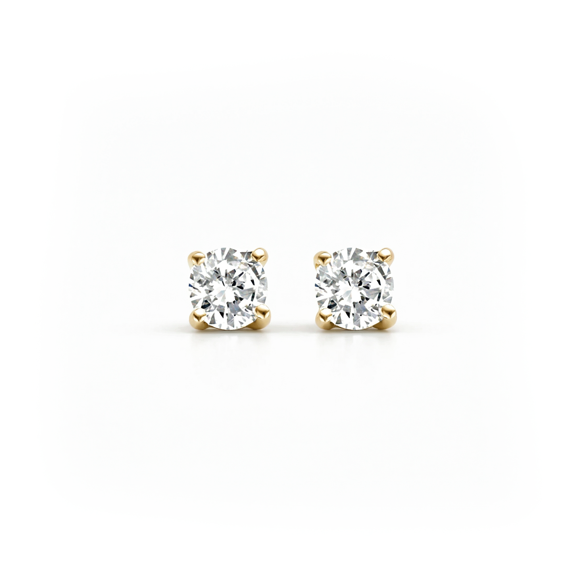 Oorstekers - Blush - 14k Geelgoud