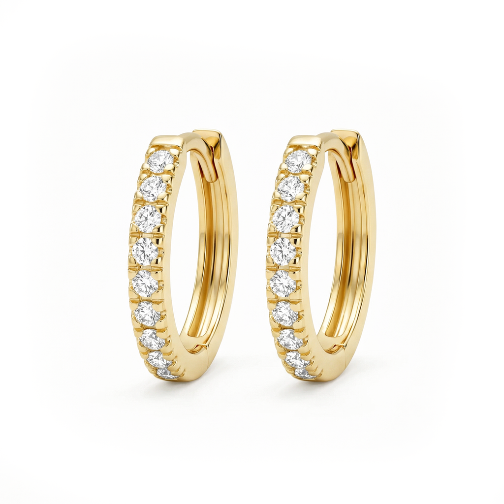 Oorstekers - Blush - 14k Geelgoud