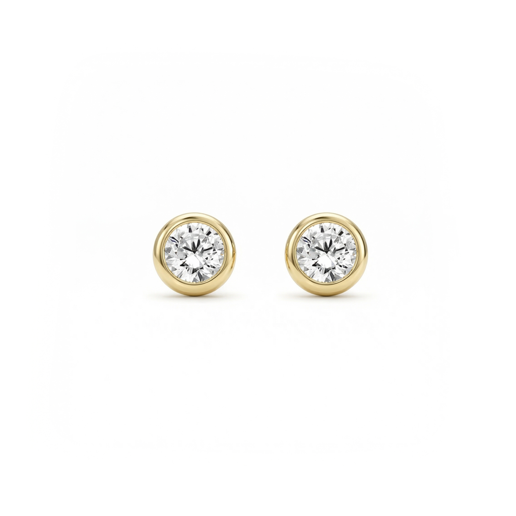 Oorstekers - Blush - 14k Geelgoud