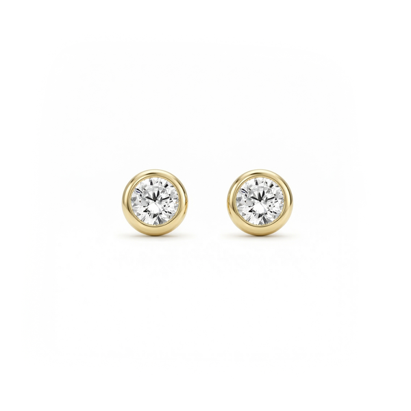 Oorstekers - Blush - 14k Geelgoud