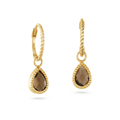 Amstel Smoky Quartz Hoops