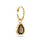 Amstel Smoky Quartz Hoops