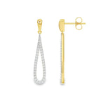 Geelgouden oorhangers - 0,34 ct. diamant - Hutjens Lab Grown