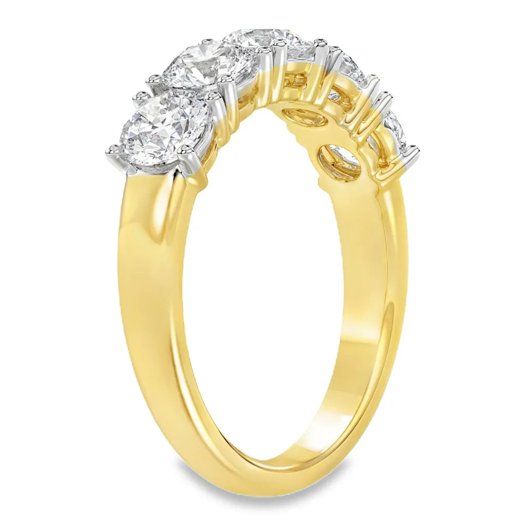 Geelgouden ring - 2 ct diamant - Hutjens Lab Grown