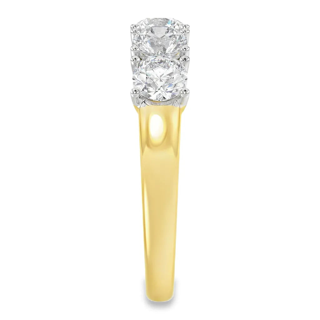 Geelgouden ring - 2 ct diamant - Hutjens Lab Grown