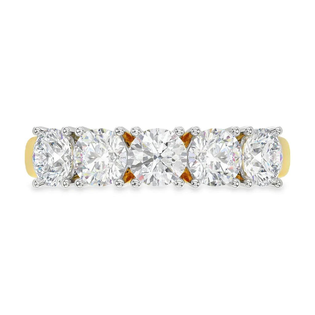 Geelgouden ring - 2 ct diamant - Hutjens Lab Grown