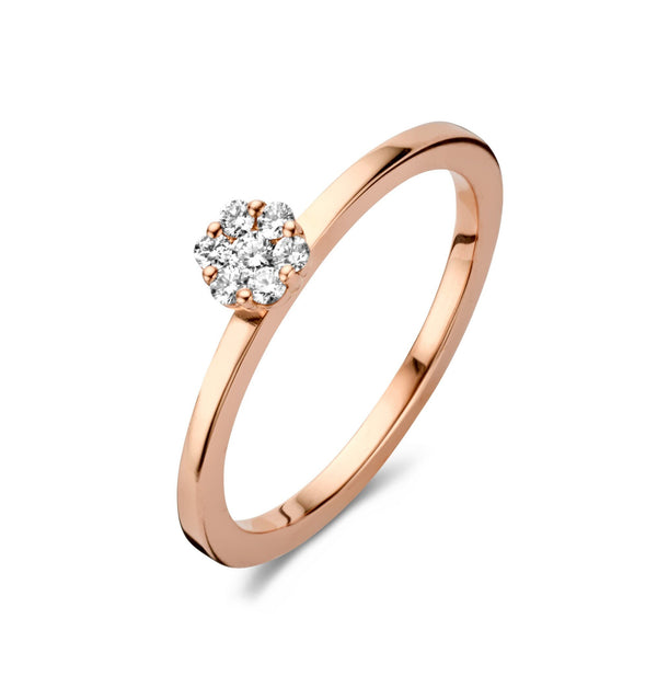 Luna met diamant 0.12ct - Antonellis - 18k Roségoud