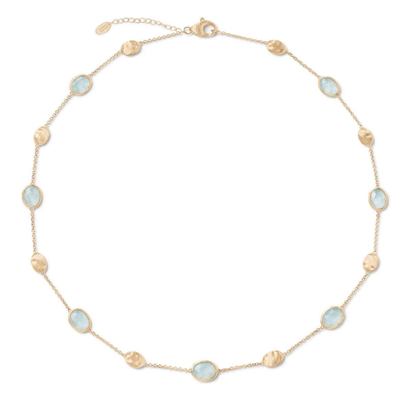 Siviglia Aquamarijn - Marco Bicego - 18k Geelgoud
