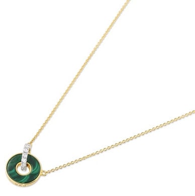 Met diamanten - Promesse Green - Ponte Vecchio - 18k Geelgoud