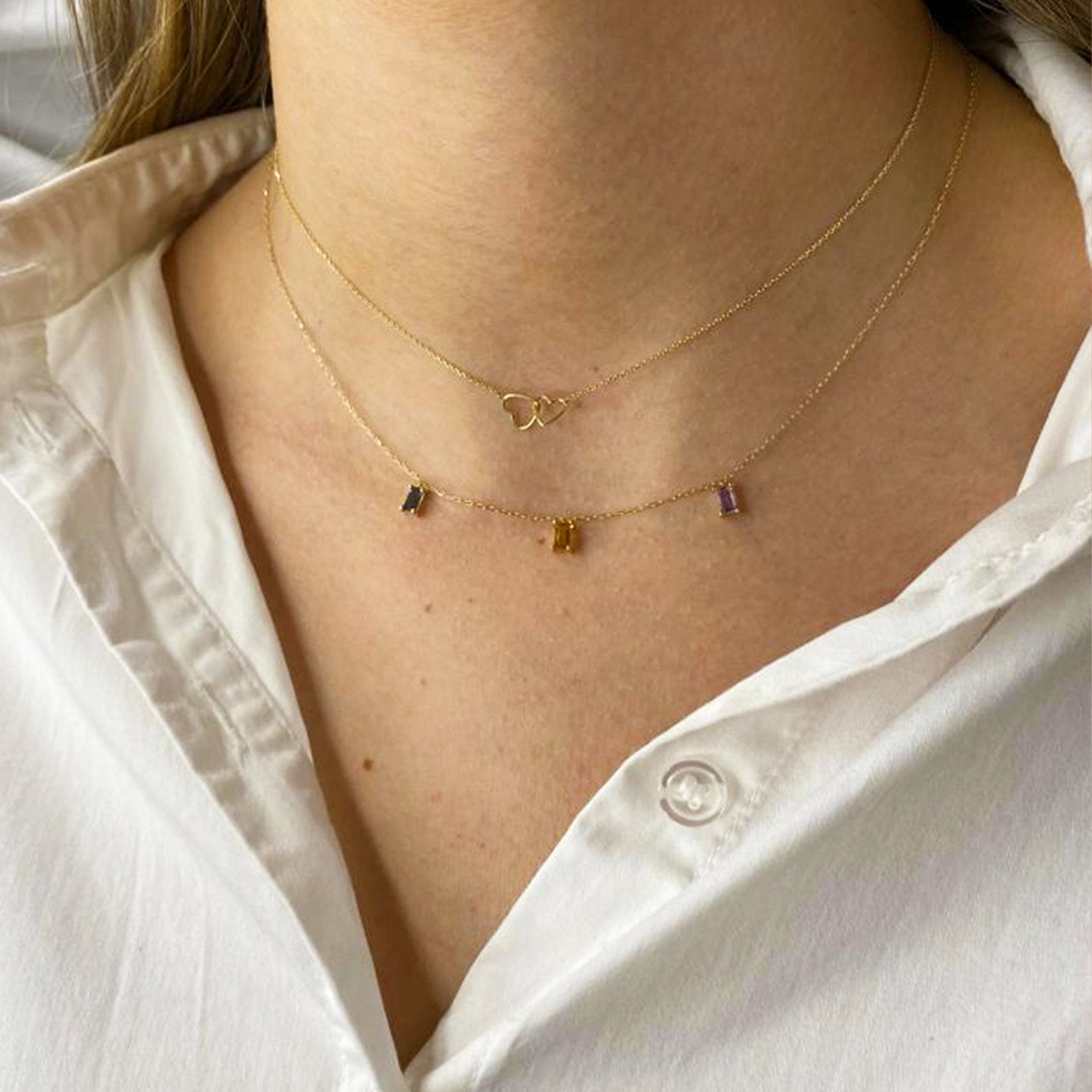 Double Heart ketting